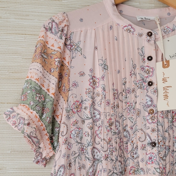 In Loom Women's Pink Floral Dress M - Picture 2 of 8